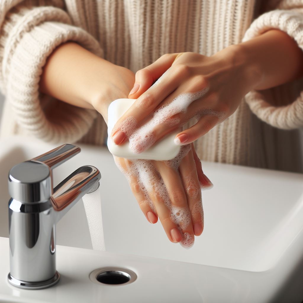Put on soap